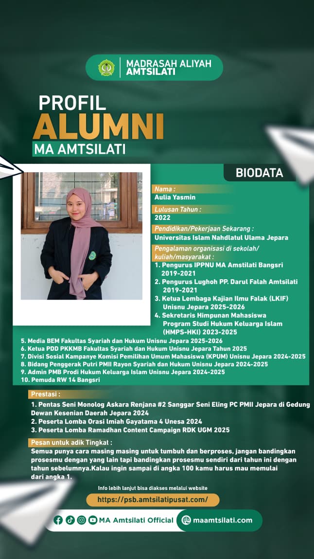 Aulia Yasmin_Mahasiswa Universitas Nahdlatul Ulama Jepara