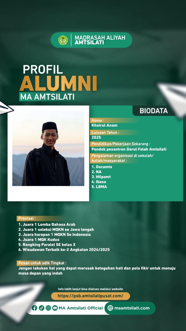 Mengabdi di Pondok Pesantren Darul Falah Amtsilati