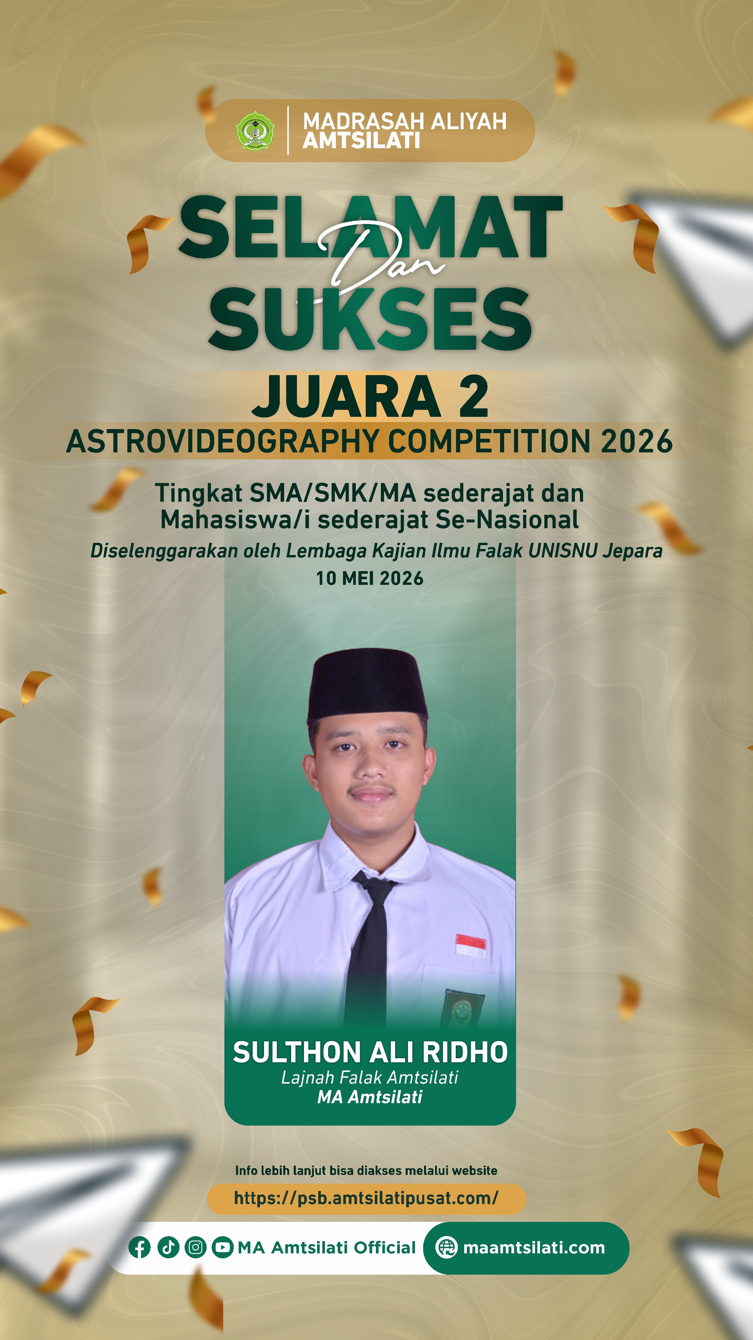 Juara 2 Astrovideography Competition 2026