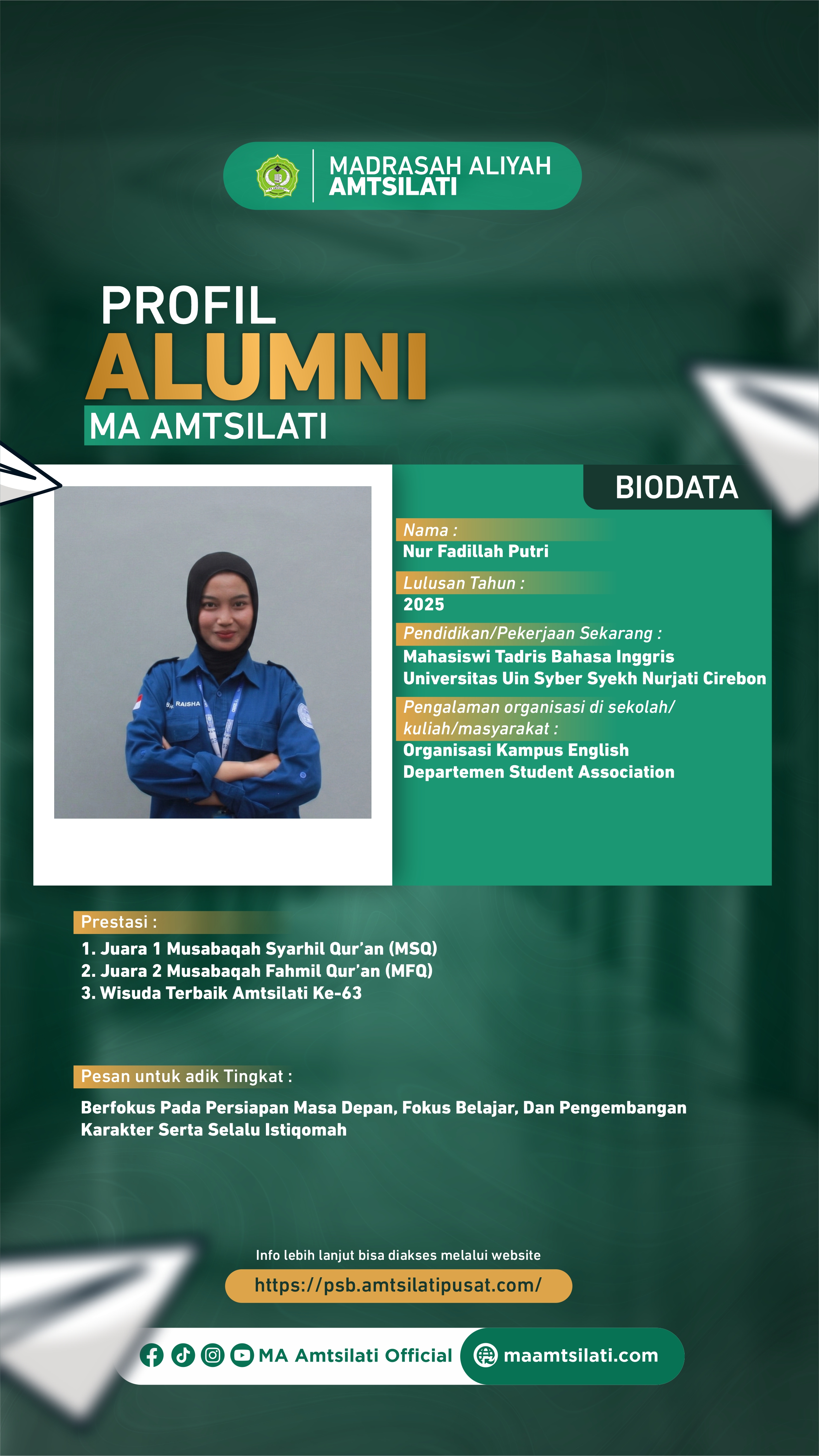 Nur Fadillah Putri_Mahasiswa Prodi Tadris Bahasa Inggris_ UIN Syber syekh Nurjati Cirebon