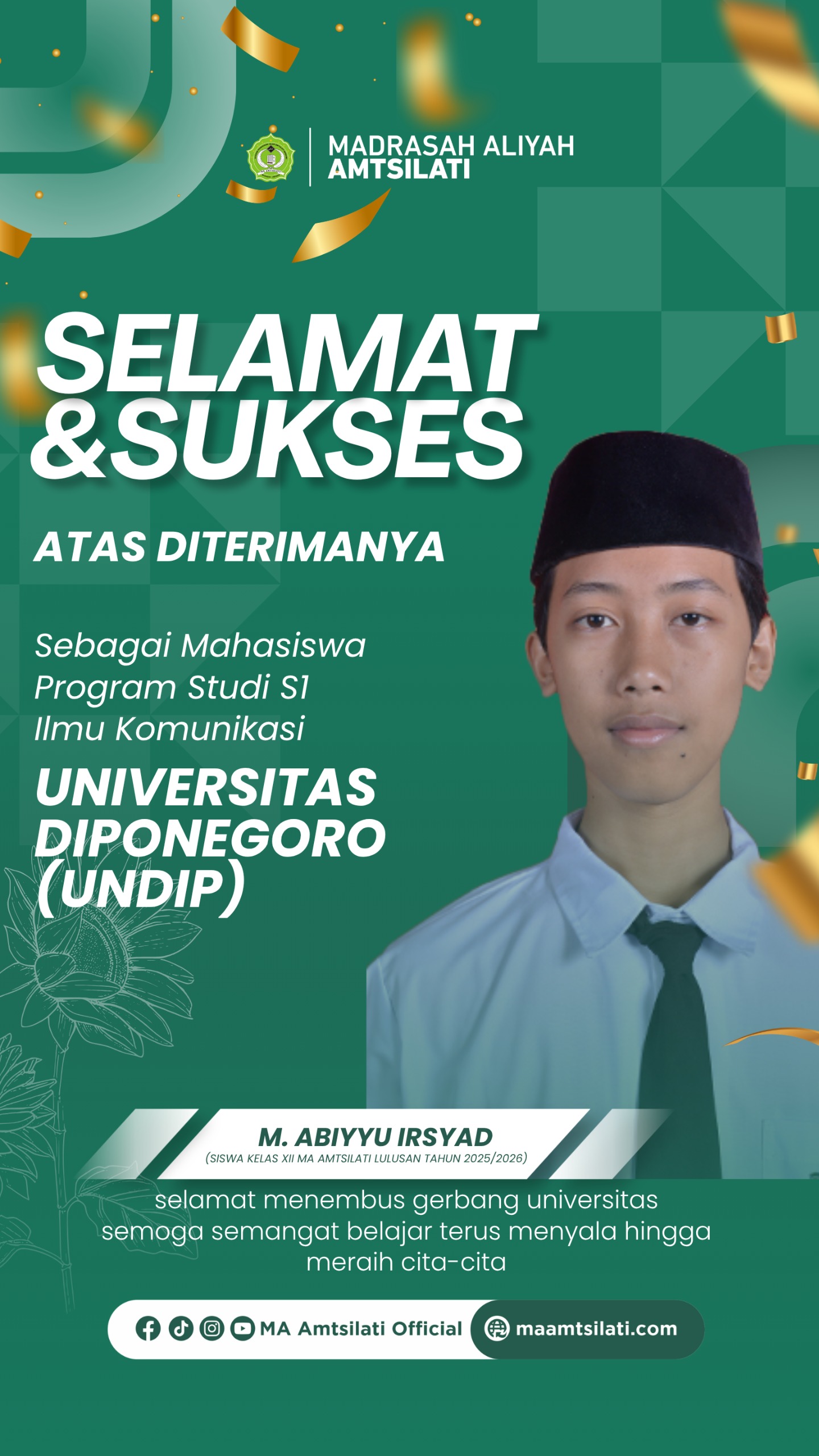 M. Abiyyu Irsyad_Mahasiswa S1 Ilmu Komunikasi Universitas Diponegoro Semarang