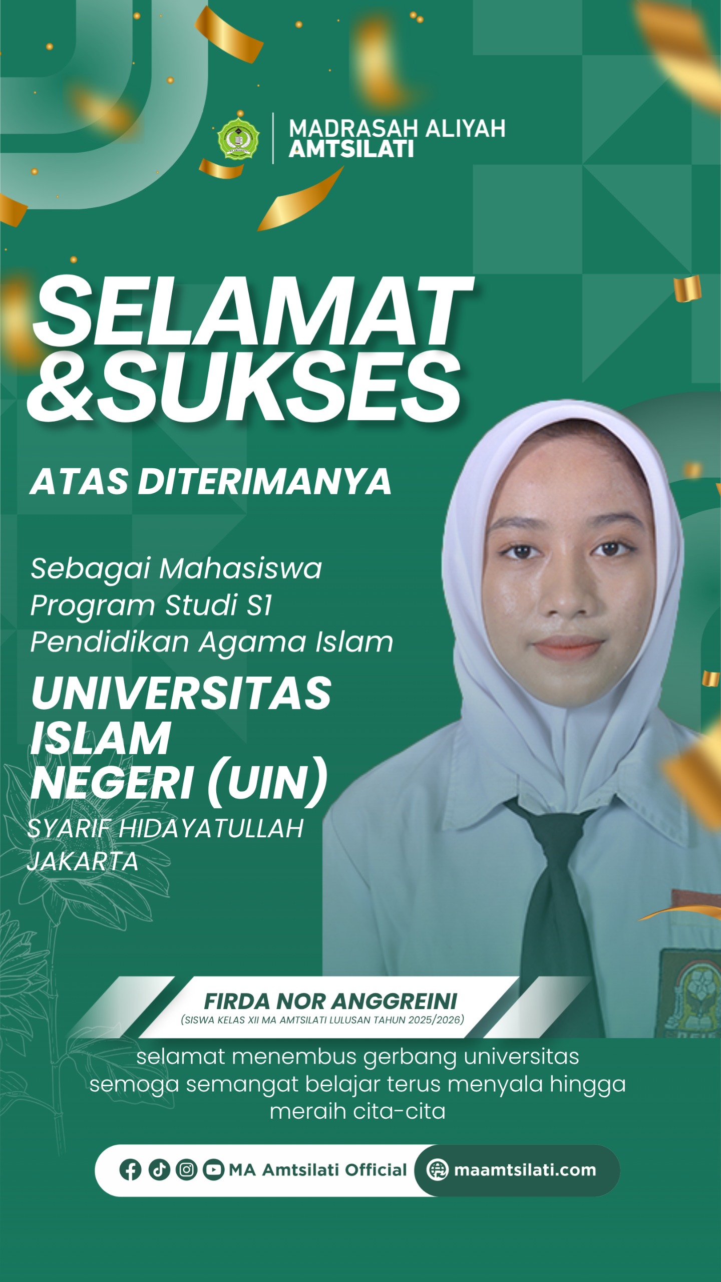 Firda Nor Anggreini_Mahasiswa S1 Pendidikan Agama Islam UIN Syarif Hidayatullah Jakarta